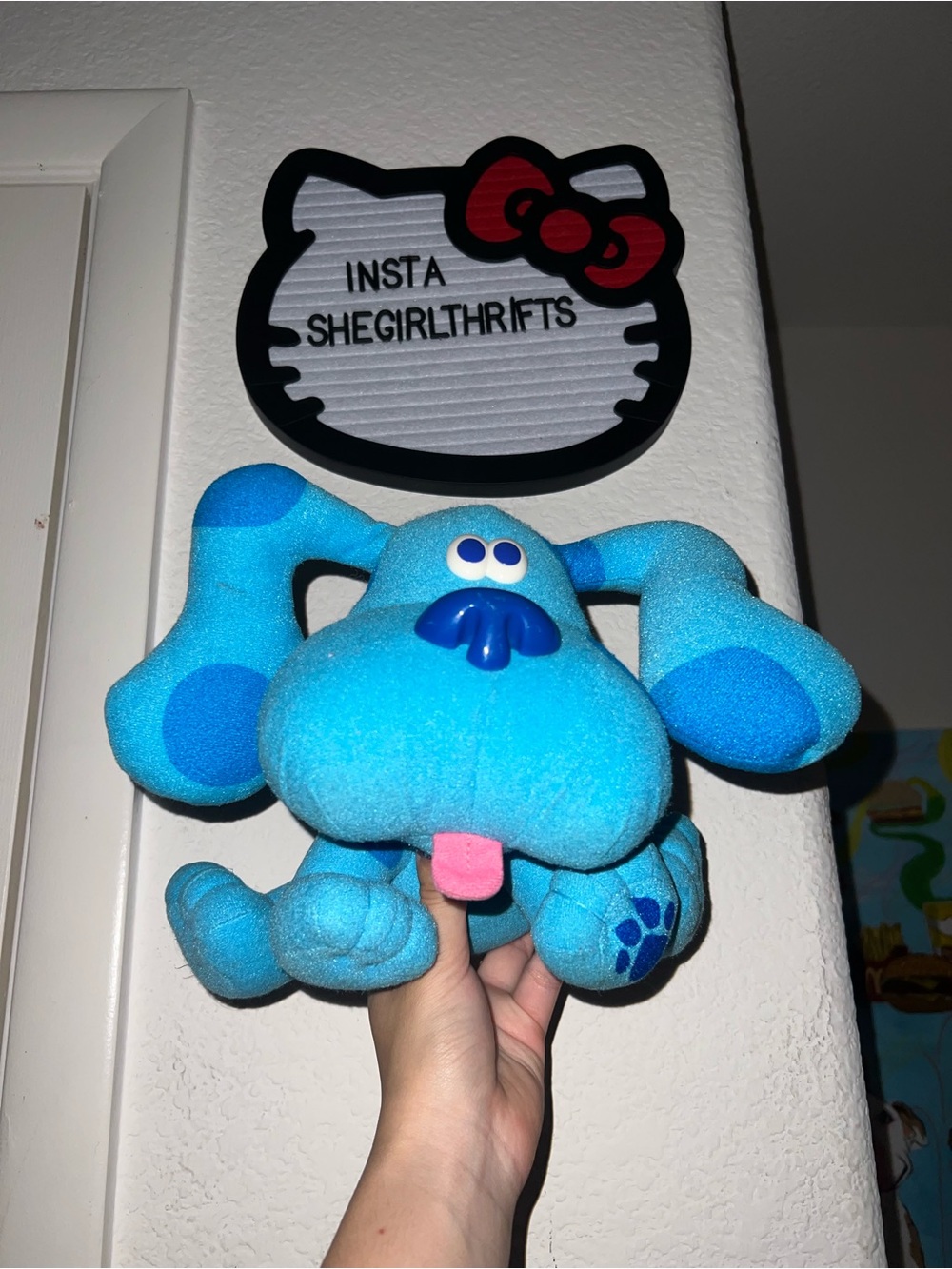 vintage blue clues plushie